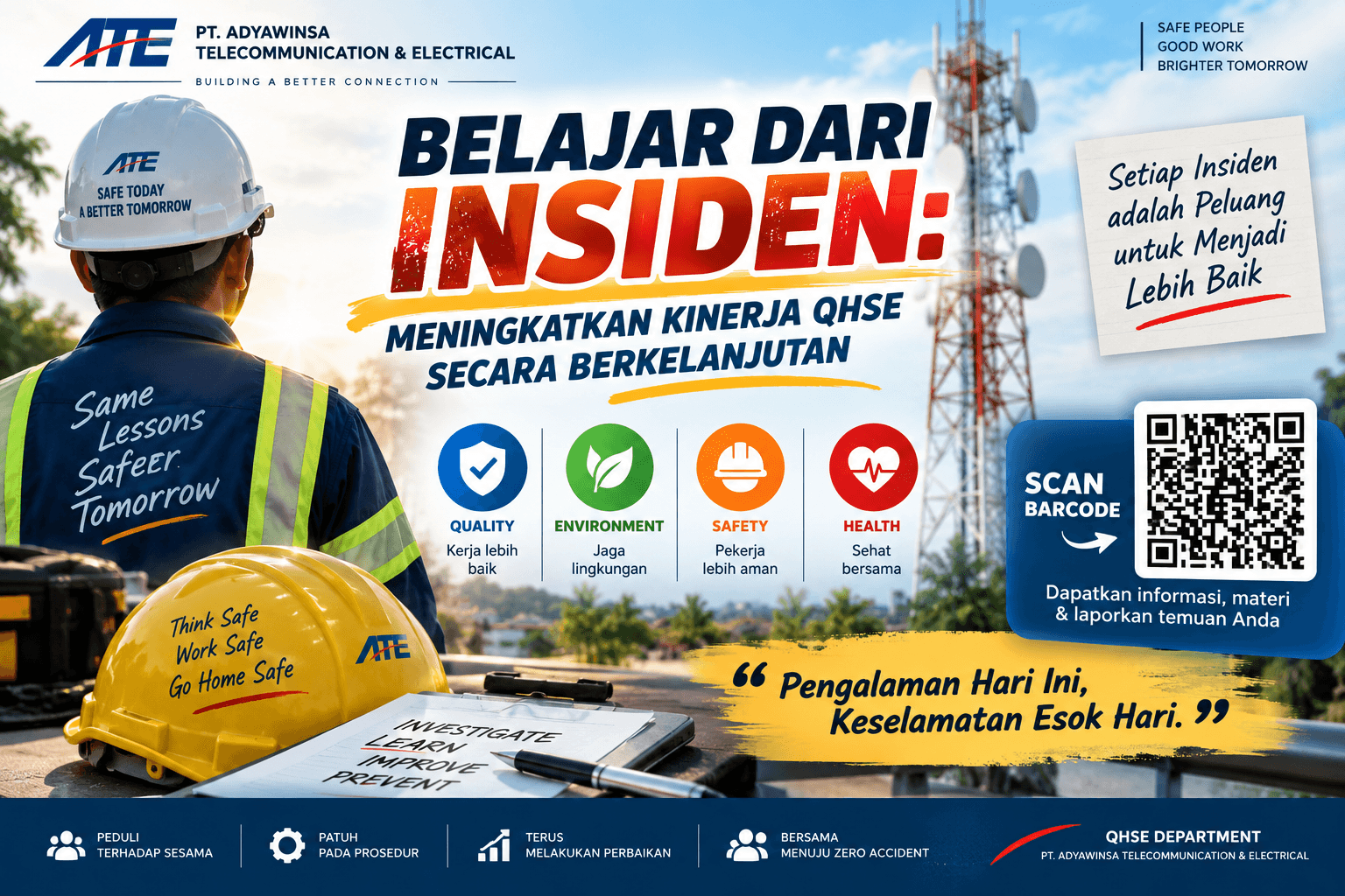 BELAJAR DARI INSIDEN: MENINGKATKAN KINERJA QHSE SECARA BERKELANJUTAN