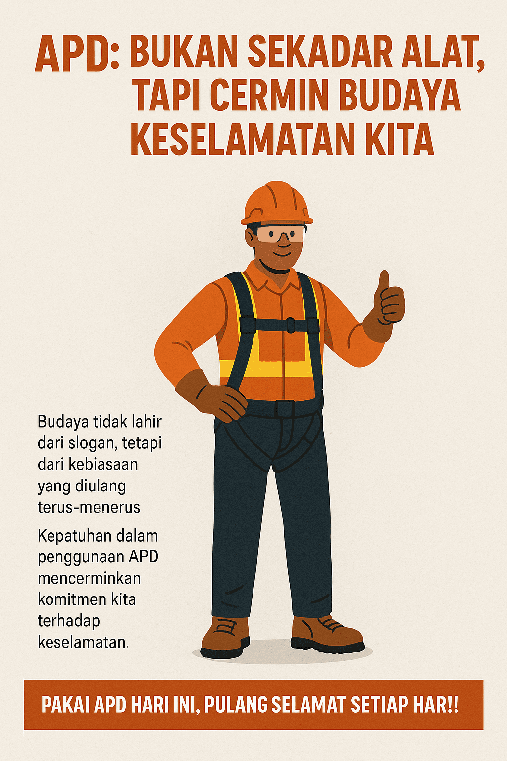 APD: Bukan Sekadar Alat, Tapi Cermin Budaya Keselamatan Kita