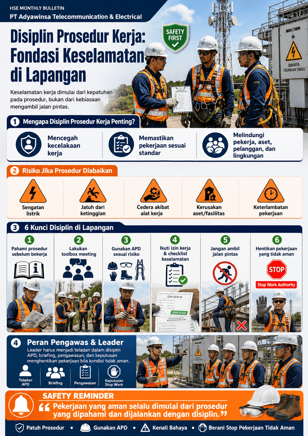 Disiplin Prosedur Kerja: Fondasi Keselamatan di Lapangan